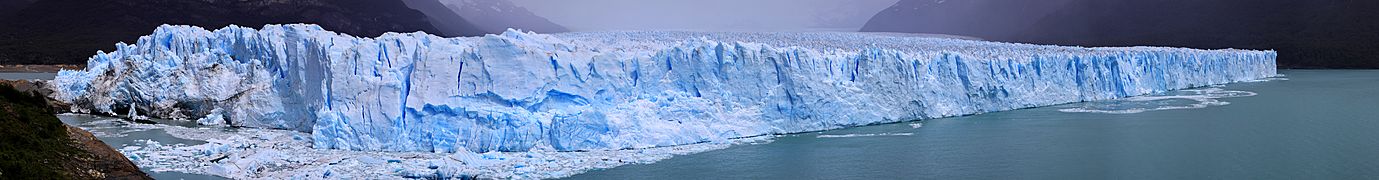 155 - Glacier Perito Moreno - Panorama de la partie nord - Janvier 2010