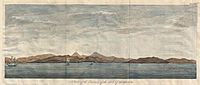 1745 Anson View of the Port of Acapulco, Mexico - Geographicus - AcapulcoView-anson-1745