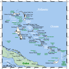 Localización en las Bahamas