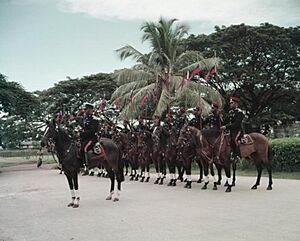Archivo:British Guiana Mounted Police on parade in Georgetown
