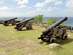 Cannons - Fort Nuestra Señora de la Soledåd - Umatac, Guam - DSC00958
