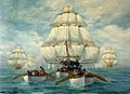 Chase of the Constitution, July 1812
