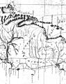 Chile Araucano en el plano General del Reyno de Chile en la América Meridional de Andrés Baleato (1793)
