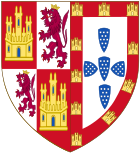Archivo:Coat of Arms of John I of Castile (as Castilian Monach and Crown of Portugal Pretender)