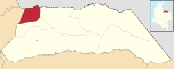 Saravena ubicada en Arauca (Colombia)