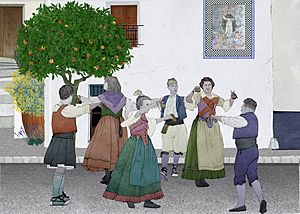 Archivo:Dansa tradicional valenciana - Museu Valencià d'Etnologia