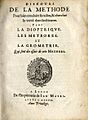 Descartes Discours de la Methode