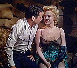 Archivo:Don Murray and Marilyn Monroe in Bus Stop trailer crop