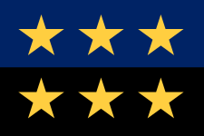 Flag of the European Coal and Steel Community 6 Star Version