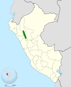 Distribución geográfica del tororoí leonado sureño.