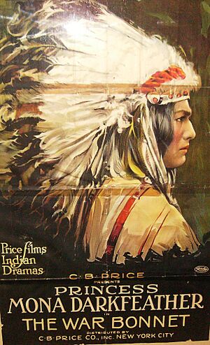 Archivo:HPIM2395 Movie Poster for War Bonnet Starring Princess Mona Darkfeather