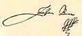 Johan Banérs namnteckning