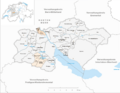 Karte Verwaltungskreis Thun Gemeindeveraenderungen 2014