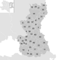 Leere Karte Gemeinden im Bezirk GF