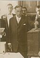 Luis Alberto de Herrera votando
