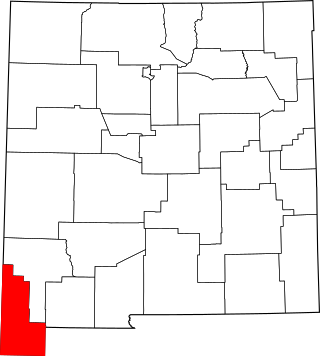 Map of New Mexico highlighting Hidalgo County.svg