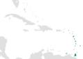 Map of the Caribbean - Lesser Antilles