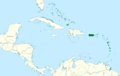 Margarops fuscatus map