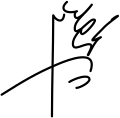 Mohammadreza pahlavi signature