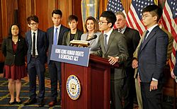 Archivo:Nathan Law speaks at the US Capitol