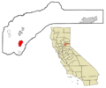 Nevada County California Incorporated and Unincorporated areas Alta Sierra Highlighted
