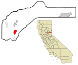 Nevada County California Incorporated and Unincorporated areas Alta Sierra Highlighted.svg