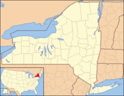 Localización en el estado de Nueva York