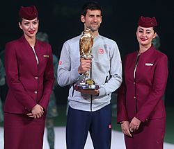 Archivo:Novak Djokovic Qatar open 2017 crop