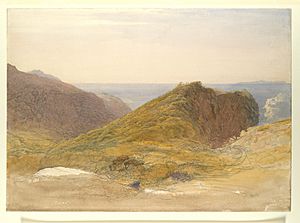 Archivo:On the North Coast of Devon, Lundy Island in the Distance MET DP114134