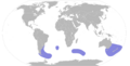 Pelecanoides urinatrix map