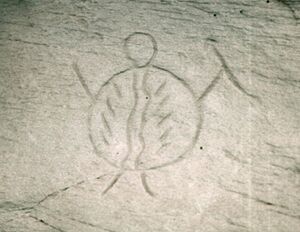 Archivo:Petroglyph from Writing-on-Stone Provincial Park