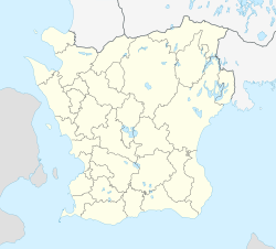 Kristianstad ubicada en Escania