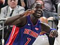 Thon Maker - Pistons vs. Pacers Oct 23 2019 (cropped)