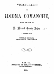 Archivo:Vocabulario del idioma comanche