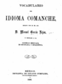 Vocabulario del idioma comanche