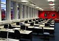 Computer lab showing desktop PCs warwick