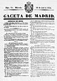 Estatuto Real 1834-Gaceta de Madrid