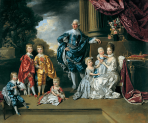 Archivo:George III, Queen Charlotte and their Six Eldest Children