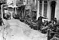 German prisoners under British guard