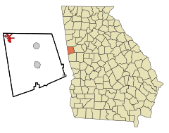 Heard County Georgia Incorporated and Unincorporated areas Ephesus Highlighted.svg