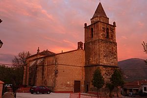 Archivo:La Granja - church at sunset (13540425683)
