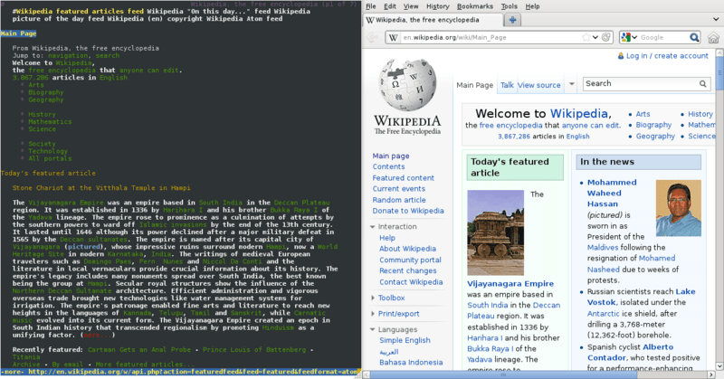 Lynx vs. Firefox rendering