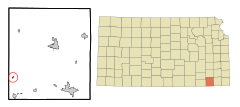 Montgomery County Kansas Incorporated and Unincorporated areas Havana Highlighted.svg