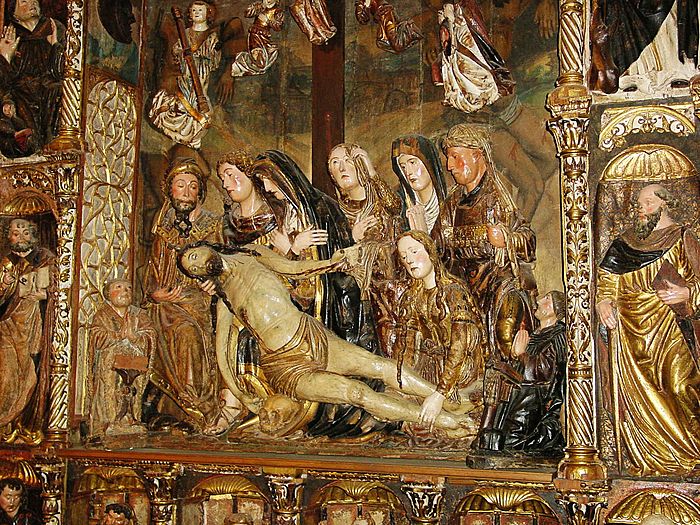 Nava del Rey iglesia Santos Juanes retablo maestro Moraleja ni