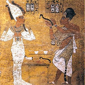 Archivo:Opening of the Mouth - Tutankhamun and Aja