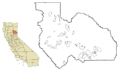 Plumas County California Incorporated and Unincorporated areas Spring Garden Highlighted