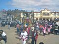 Procesion de Santo Tomas Apostol en Oxchuc, Chiapas.