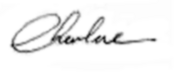 Firma de Charlene de Mónaco