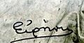 Signature of Princess Irene of Greece and Denmark