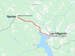 Archivo:Trajectory of runaway train from Nantes to Lac-Megantic